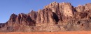 Wadi Rum Mountains * A range of mountains on the west side of the valley. * 720 x 273 * (92KB)